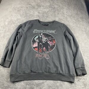 Vintage Fleetwood Mac Rumors Sweater Unisex 1X Gray Long Sleeve